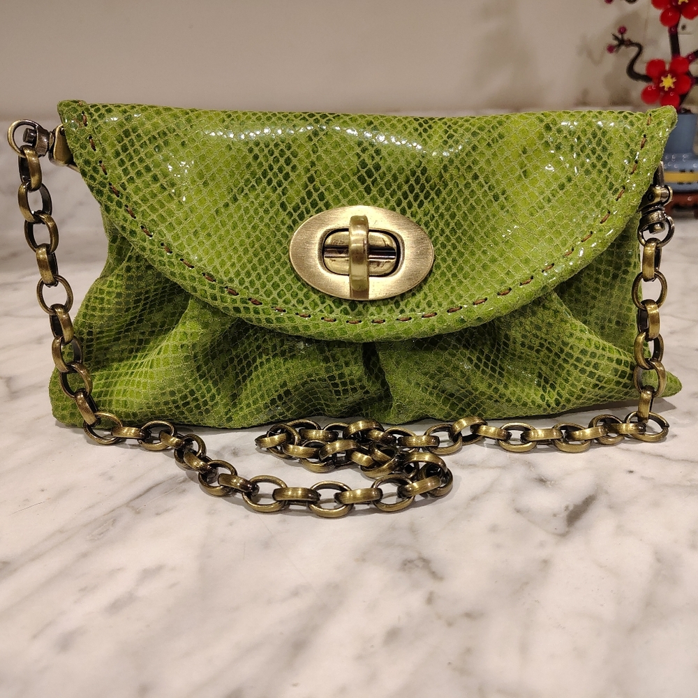 Carla Mancini Amy Snake Print Clutch/Handbag
